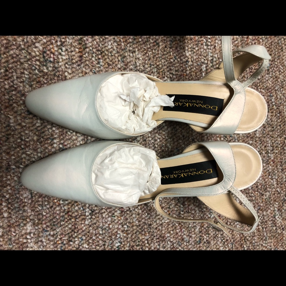 DONNA KARAN New York Leather Heels! 8.5